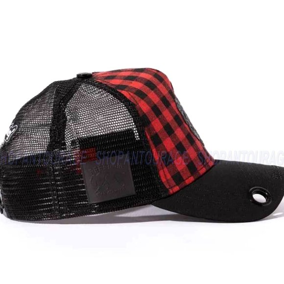 Red Monkey Buffalo Logo Black/Red RM1479 Limited Edition Unisex Trucker Hat Cap - Picture 4 of 9